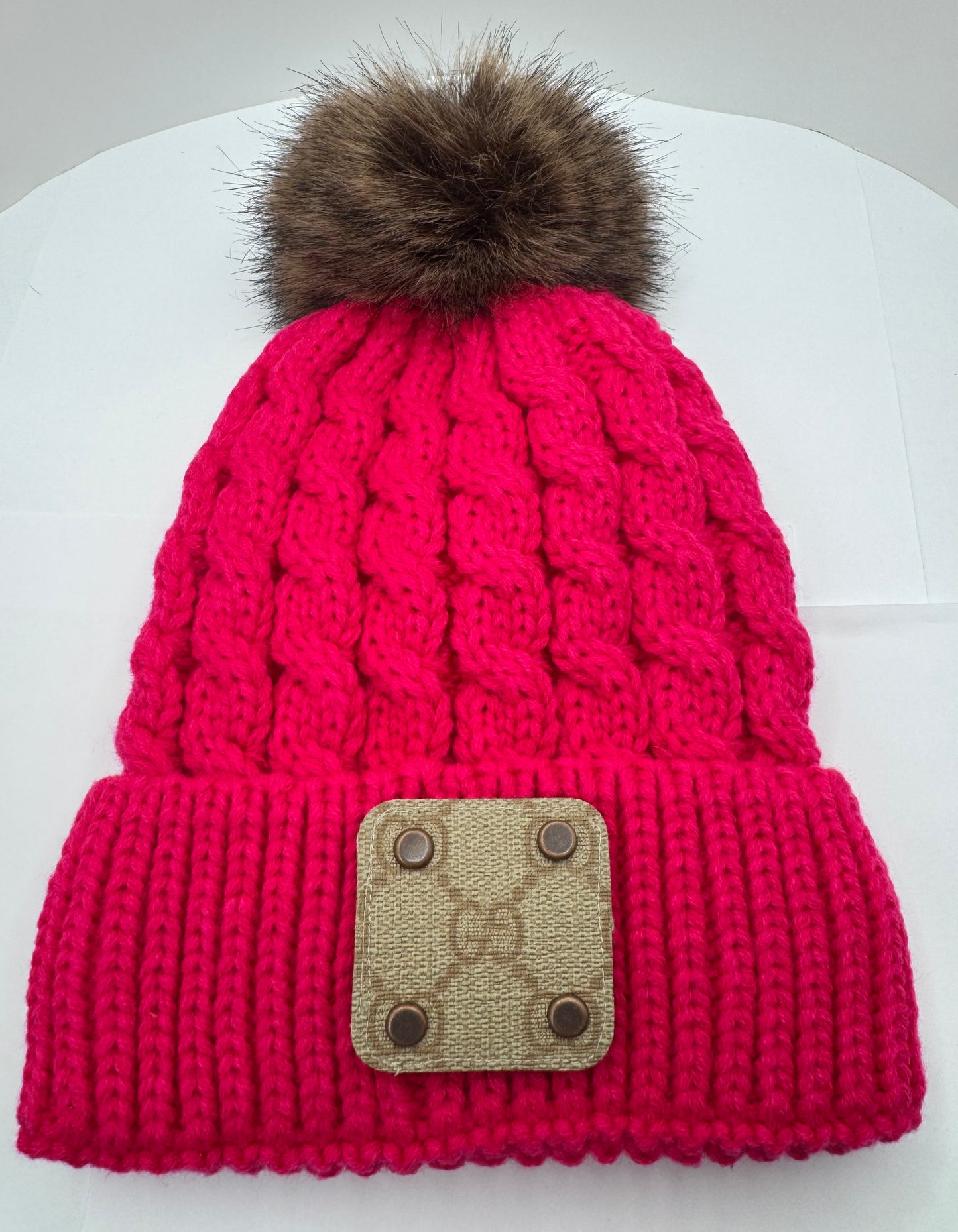 Hot Pink Designer Toboggan by Jagged Leather