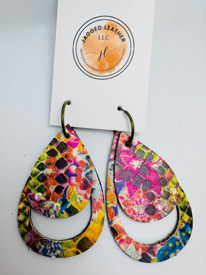 Crazy Snake Earrings with Rhinestones