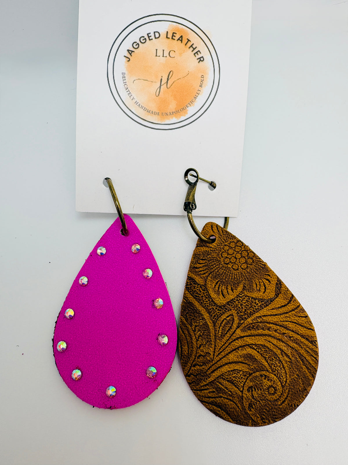Hot Pink Sparkle Earrings