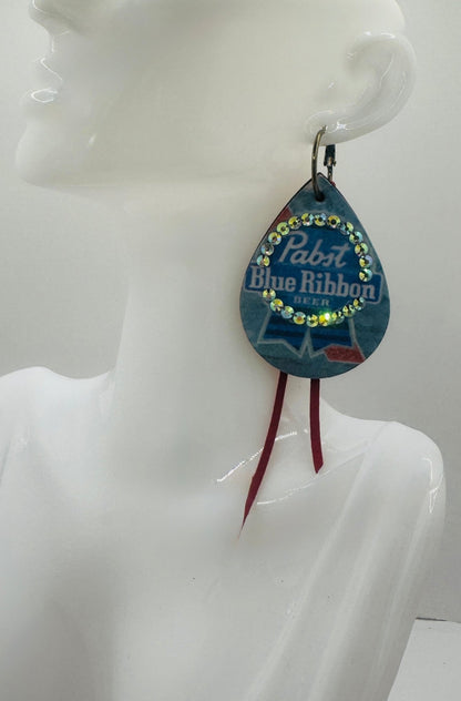 Unique Earrings: Requested - Jagged Leather