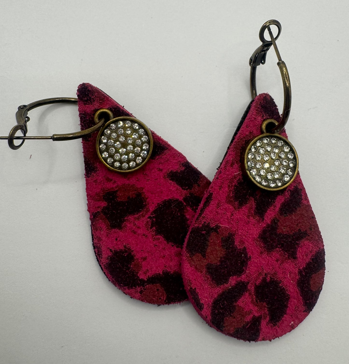 Pink Wild Tear-drop Earrings