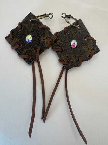 Brown Designer Tassel Earrings