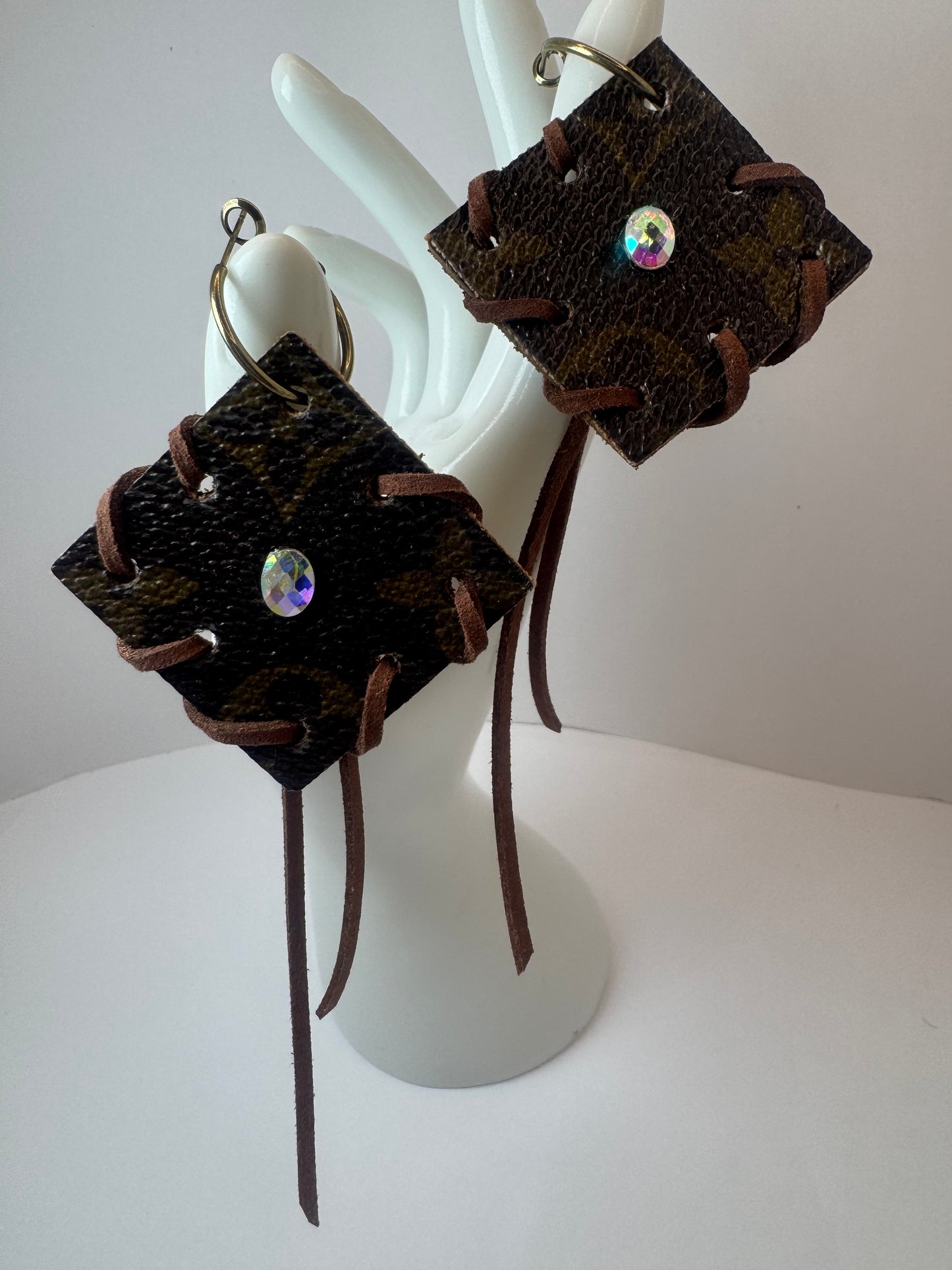 Brown Designer Tassel Earrings