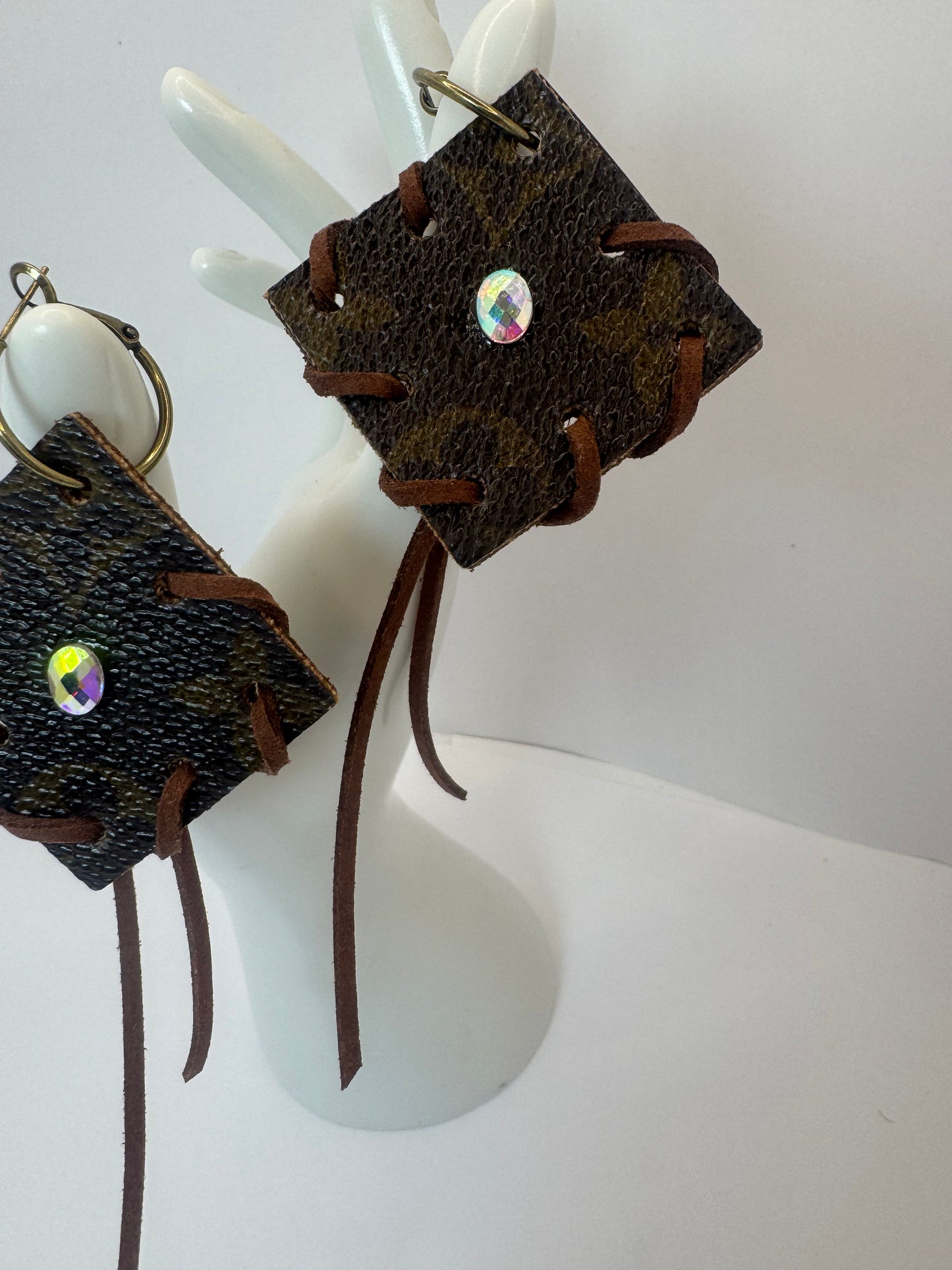 Brown Designer Tassel Earrings