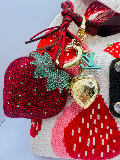 Red Strawberry Delight Hand Bag