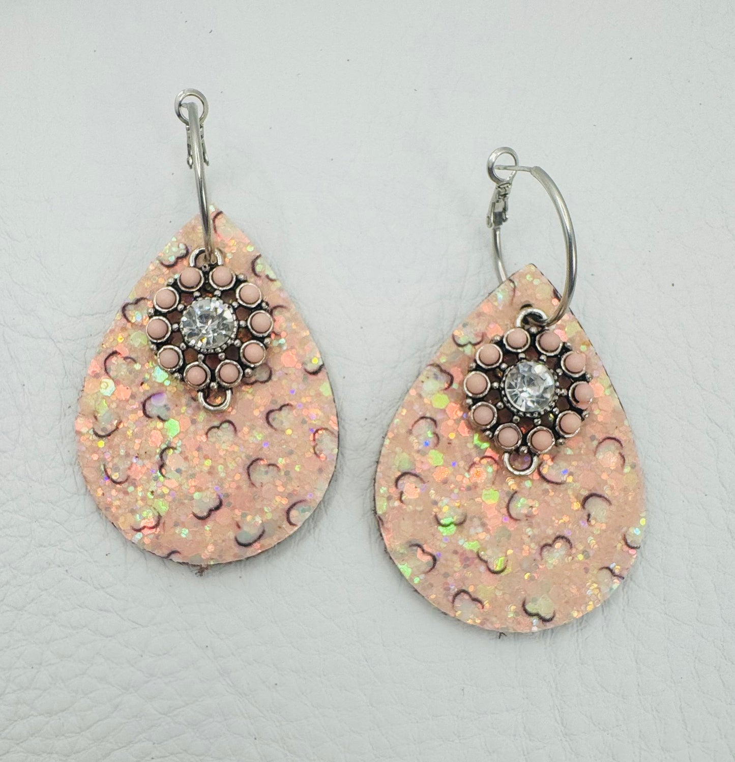 Pink sparkle Earrings