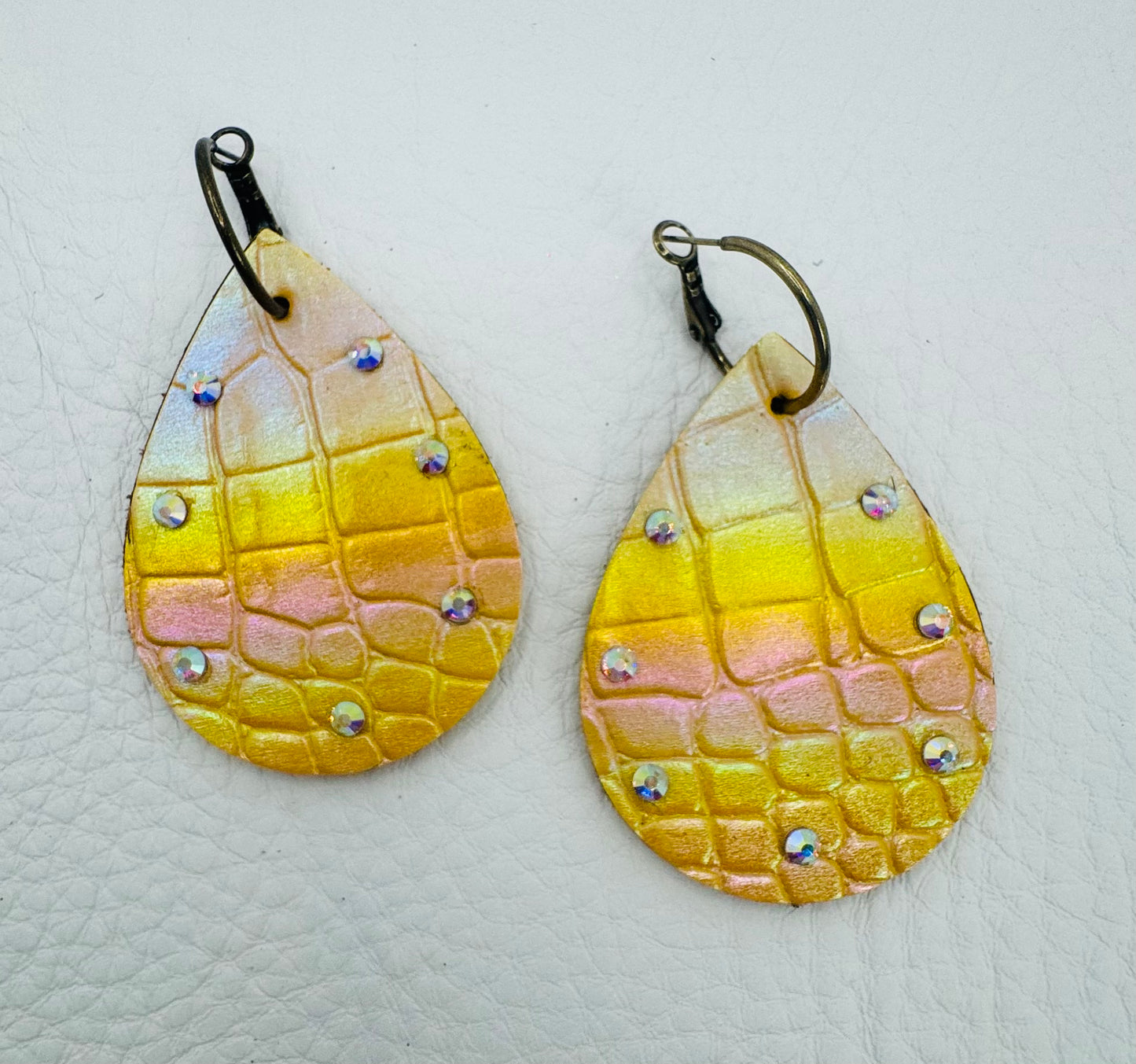 Yellow AB with Rhinestones