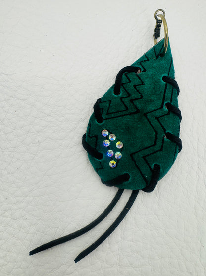 Green Aztec Earrings