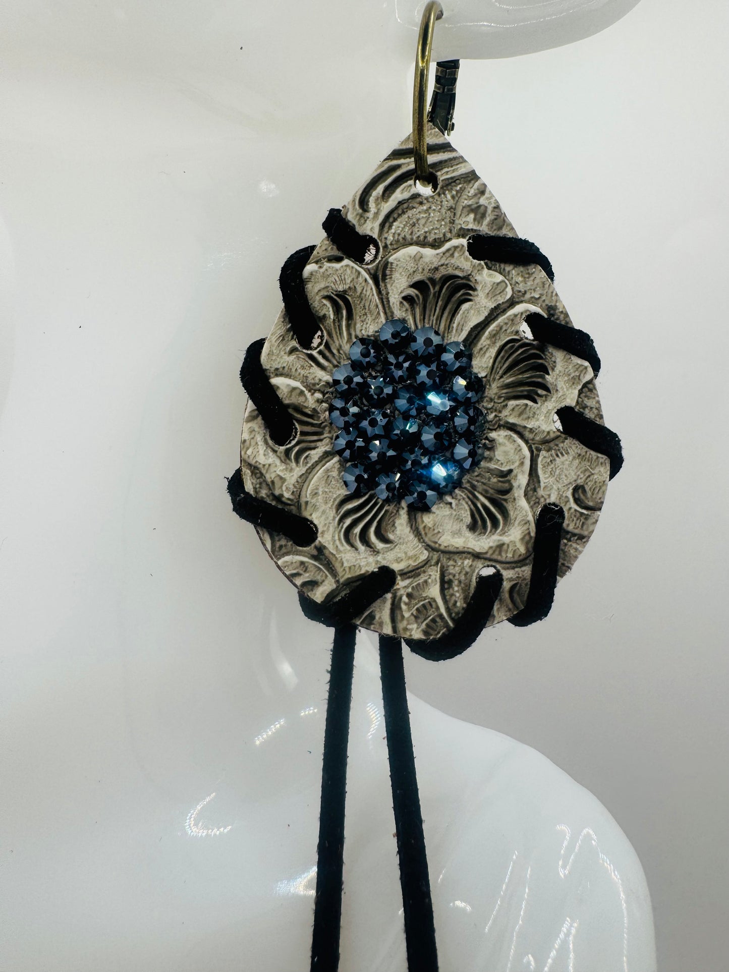 Black Midnight Bloom Earrings
