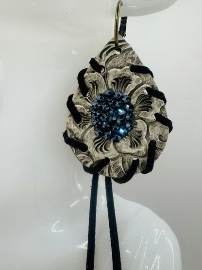 Black Midnight Bloom Earrings