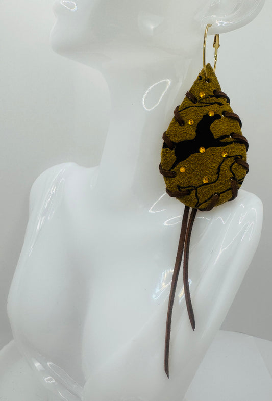 Brown Beautitul Horse Earrings