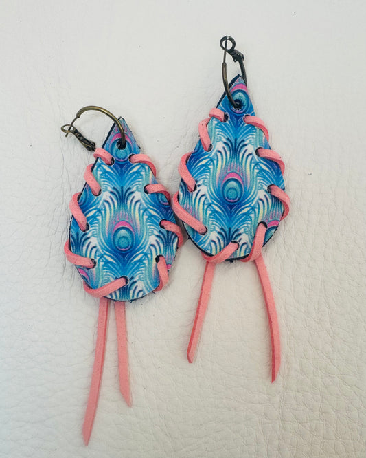 Peacock Pink Earrings