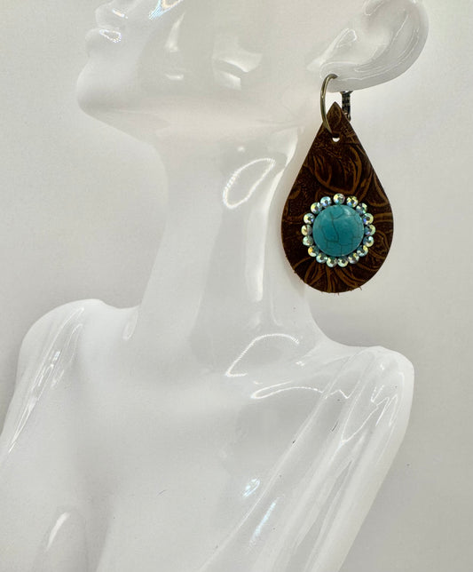 Turquoise Love Earrings