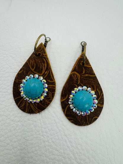 Turquoise Love Earrings