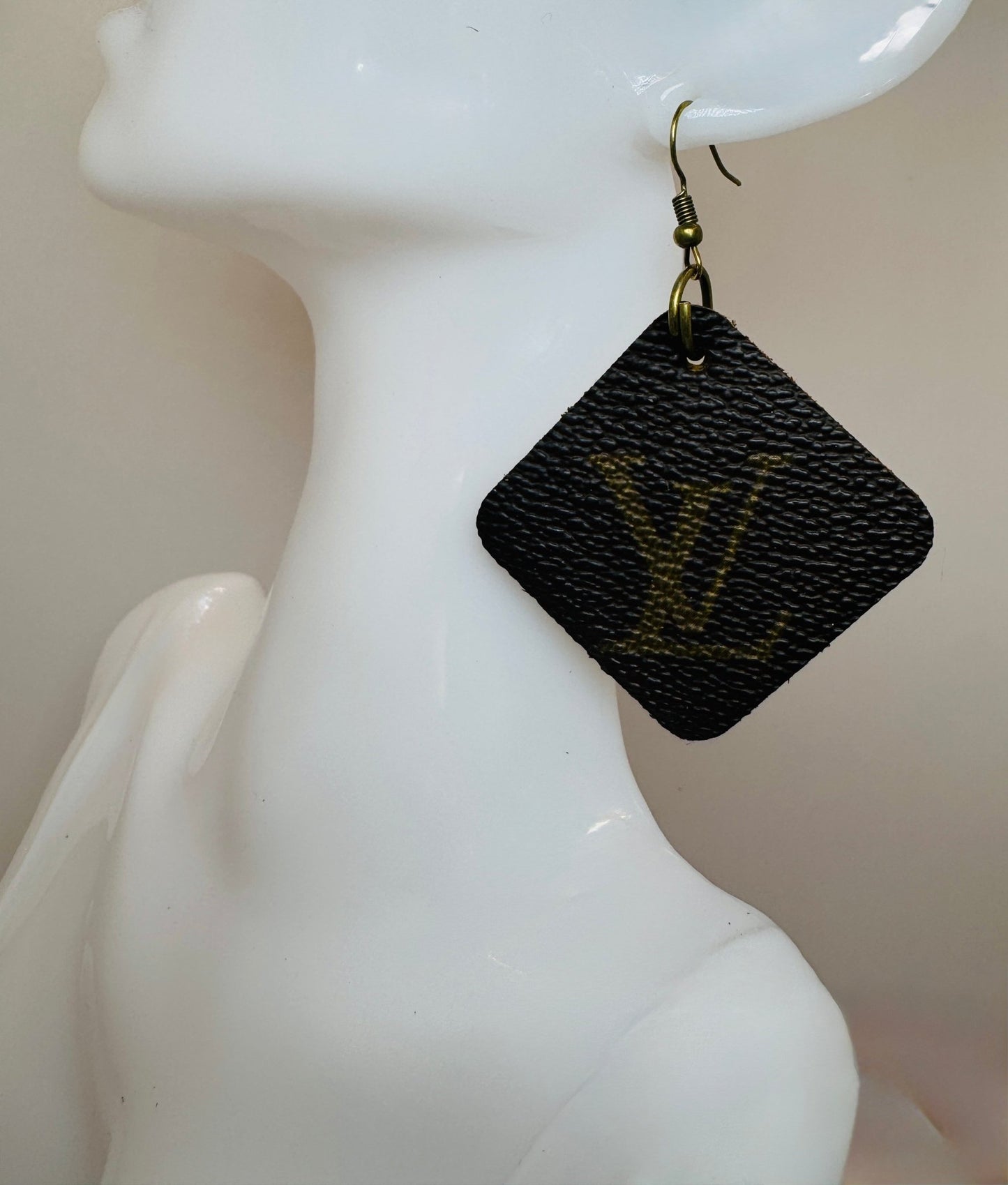 Glitter Multicolored Designer Spider Earrings - Jagged Leather Handmade Jewelry