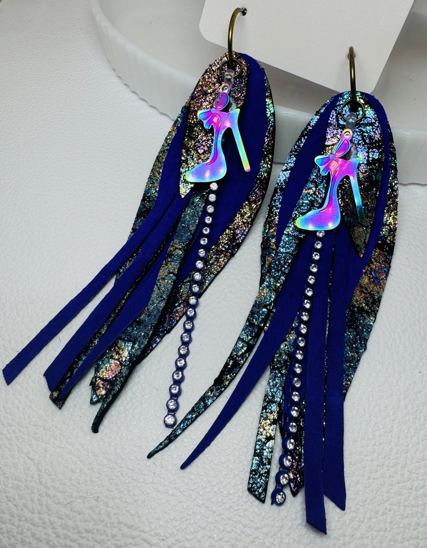 My favorite Purple Heels - Jagged Leather Handmade Jewelry