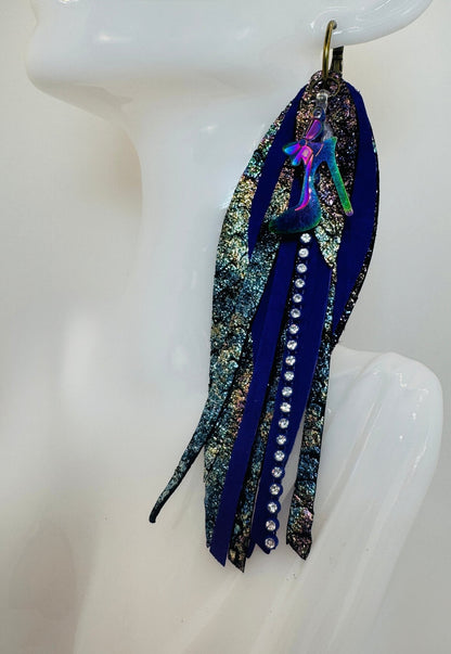 My favorite Purple Heels - Jagged Leather Handmade Jewelry