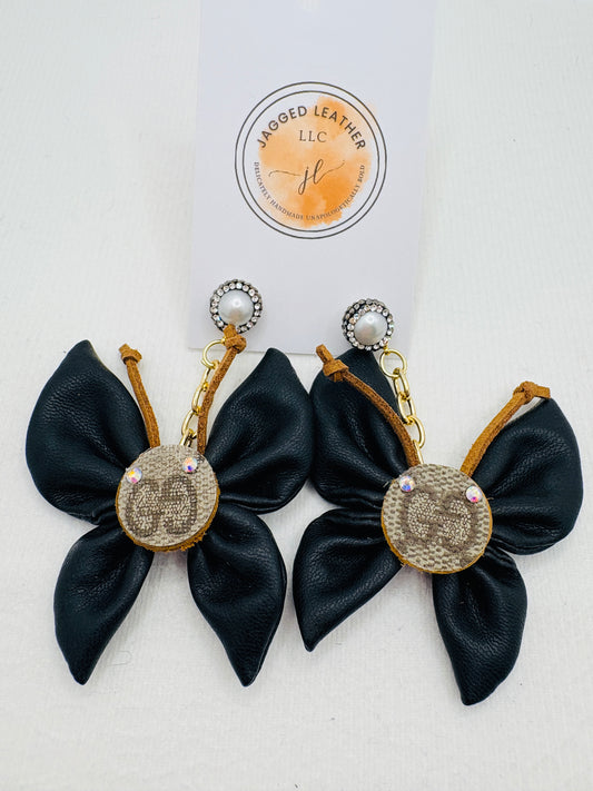 Black BOUGIE Butterfly Earrings