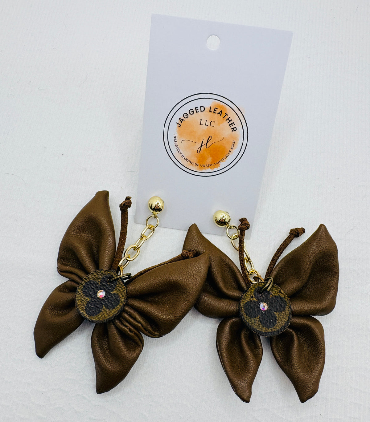 Brown BOUGIE Butterfly Earrings