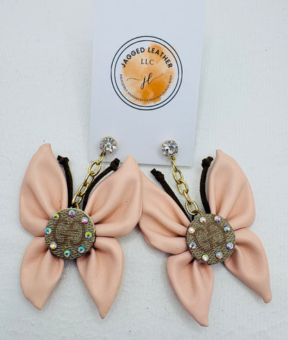 Pink Bougie Butterfly Earrings