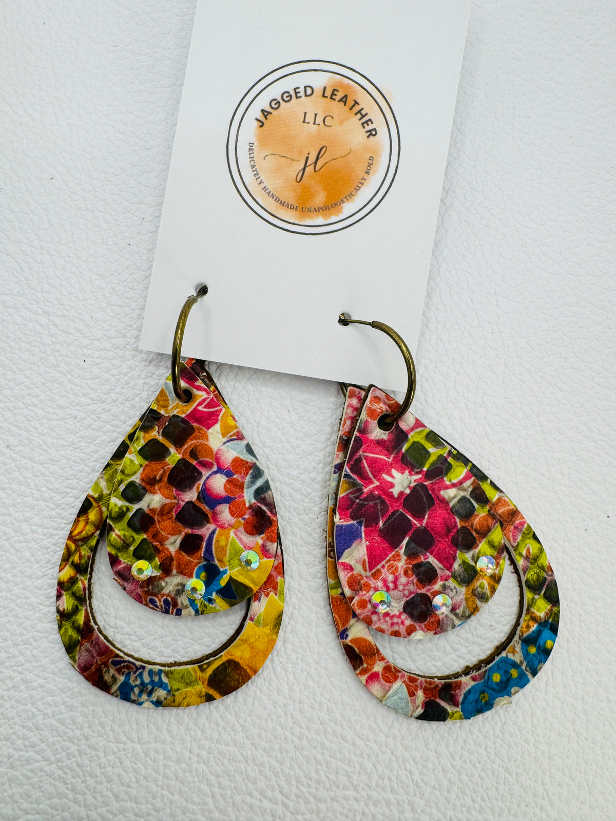 Crazy Snake Earrings with Rhinestones