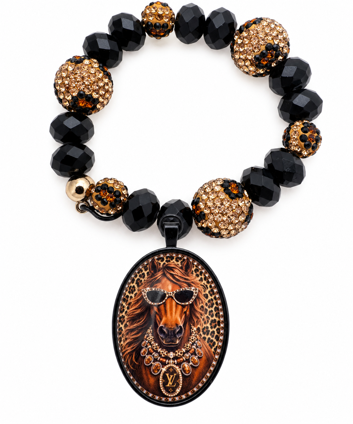Leopard Bougie Horse Bracelet