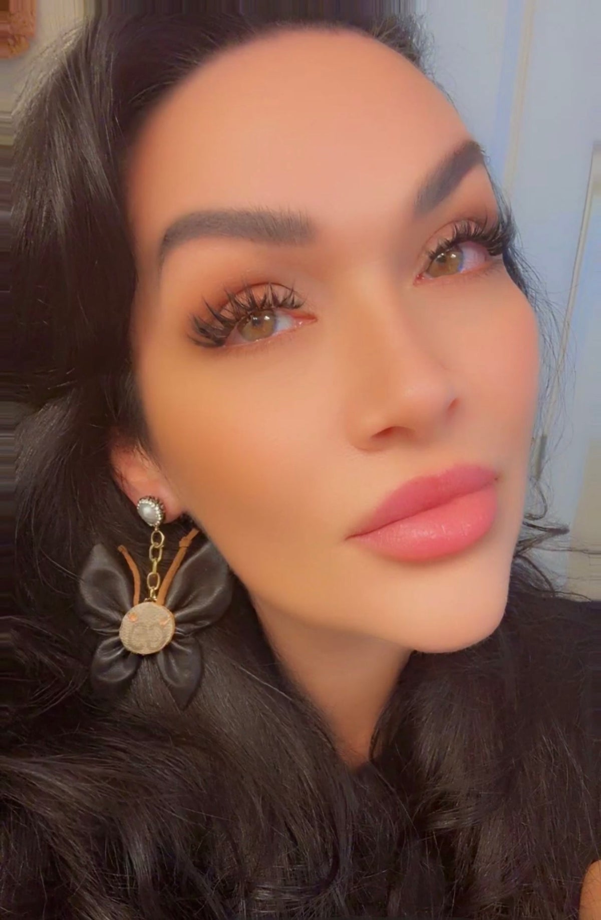 Black BOUGIE Butterfly Earrings