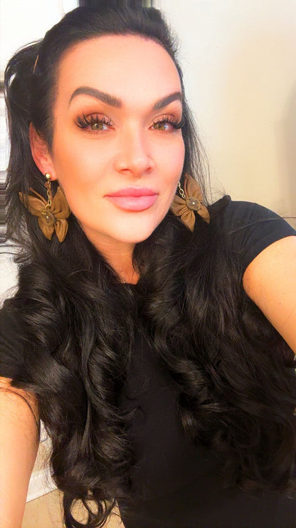 Brown BOUGIE Butterfly Earrings