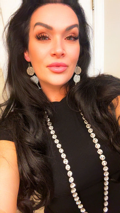 SILVER BOUGIE WINE Earrings