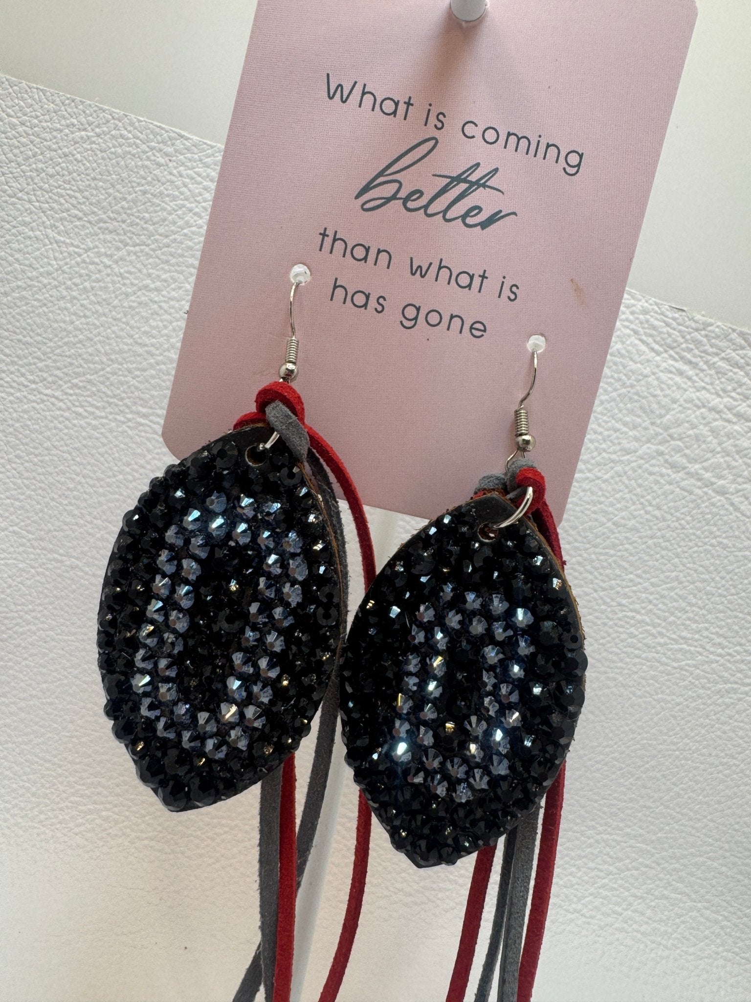CUSTOMIZED EARRINGS - Jagged Leather Handmade Jewelry