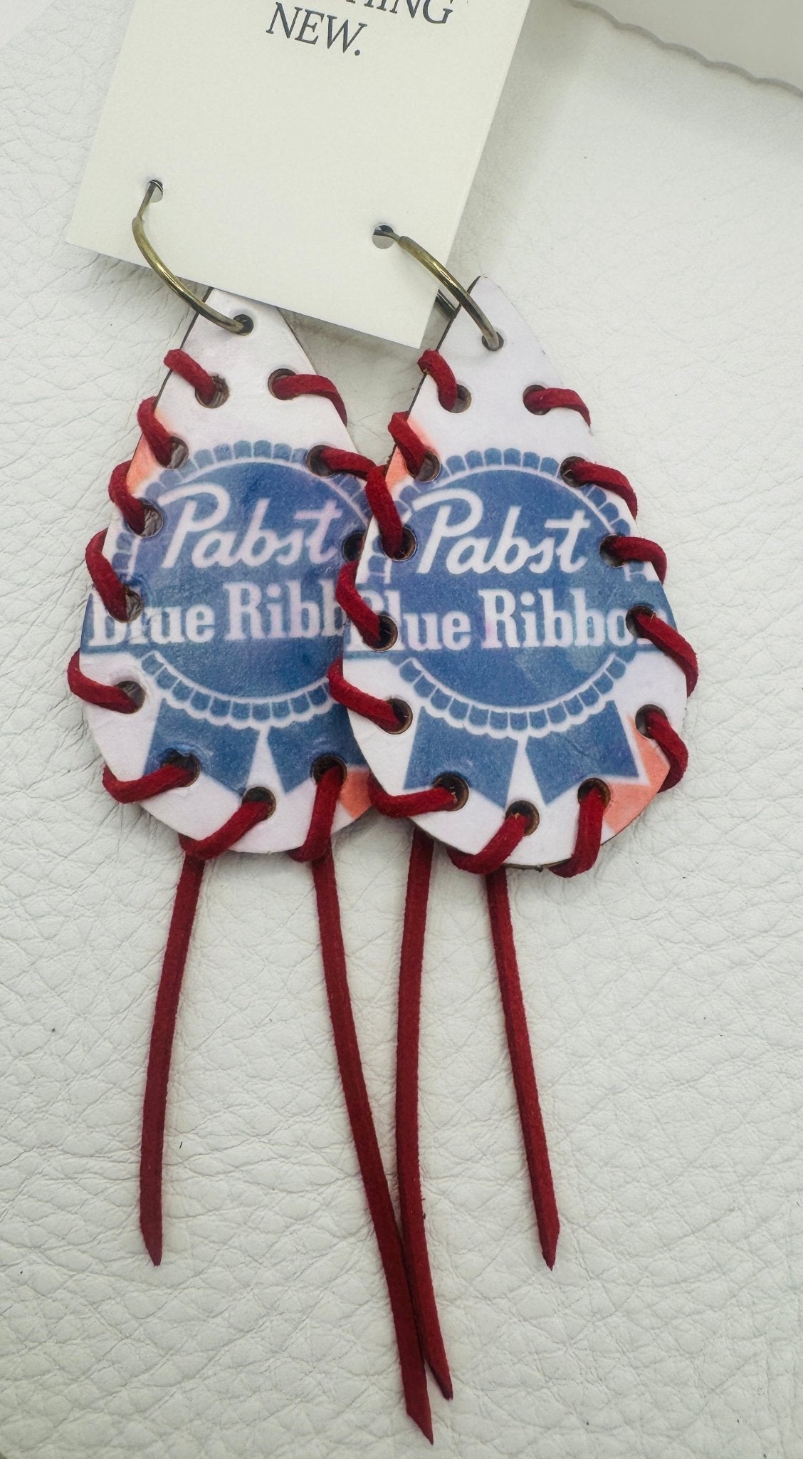 Unique Earrings: Requested - Jagged Leather