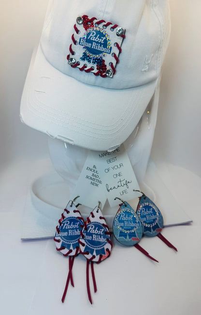 Trucker Hat: Requested - White Beer Logo - Jagged Leather