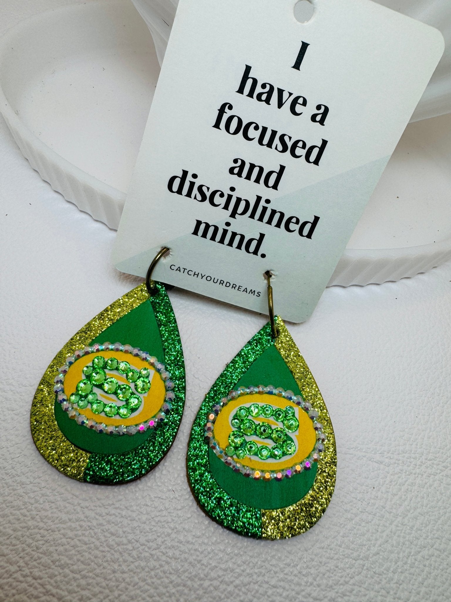 SHS Earrrings Style 2 - Jagged Leather Handmade Jewelry