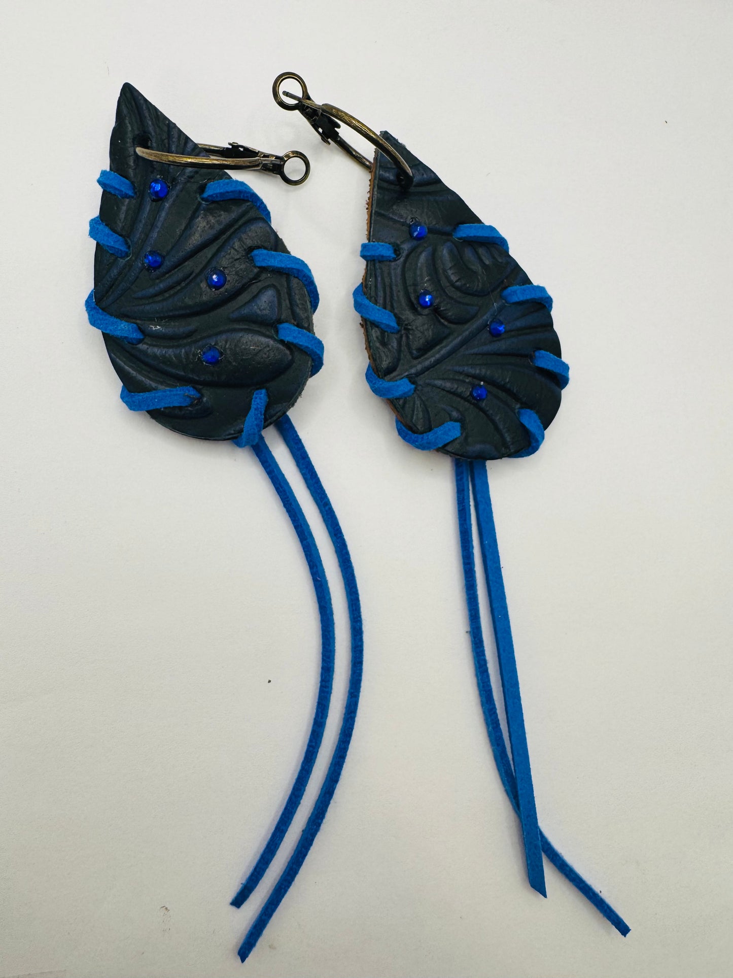Deep Blue Sea Tassel Earrings