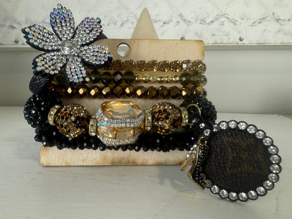 Black Chunky Safari Bracelet