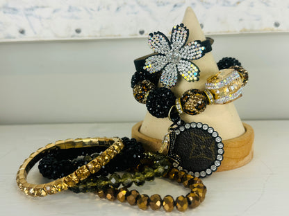 Black Chunky Safari Bracelet