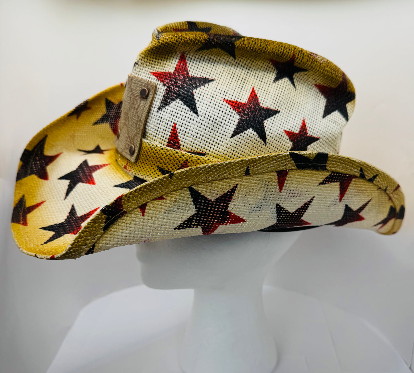 Cream Designer Cowboy Hat with Stars