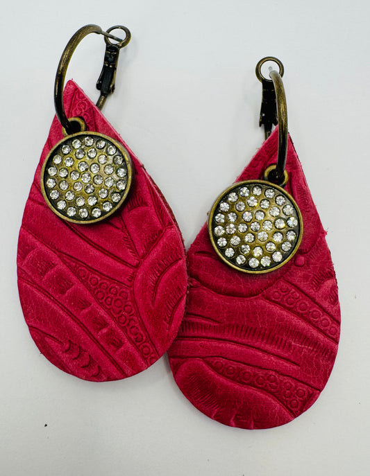 Pink with a Bling Earrings