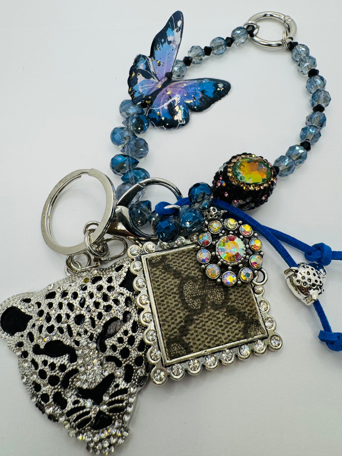 Blue Butterfly Key Chain