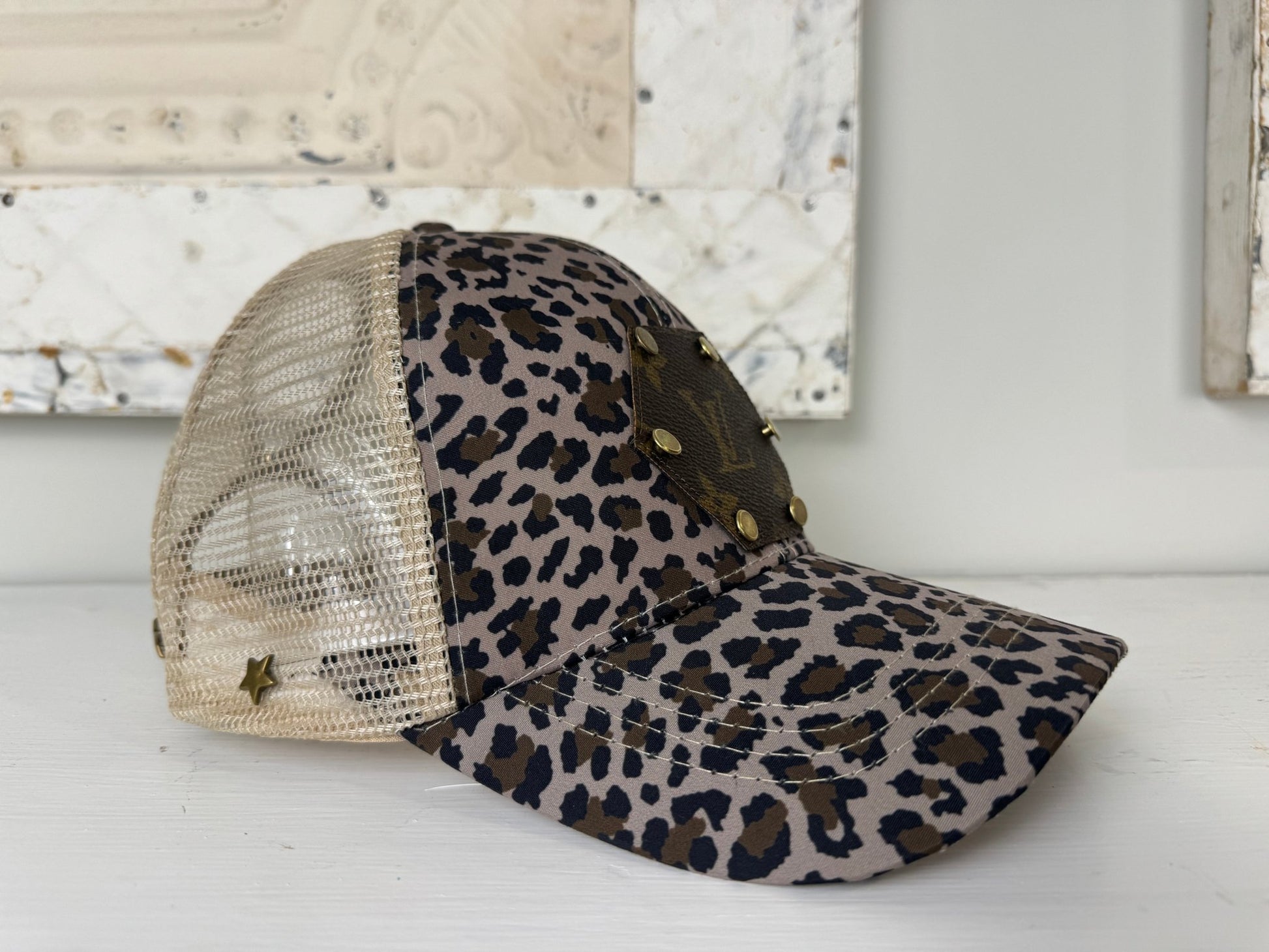 Trendy Tattered Collection: Breathable Leopard - Jagged Leather