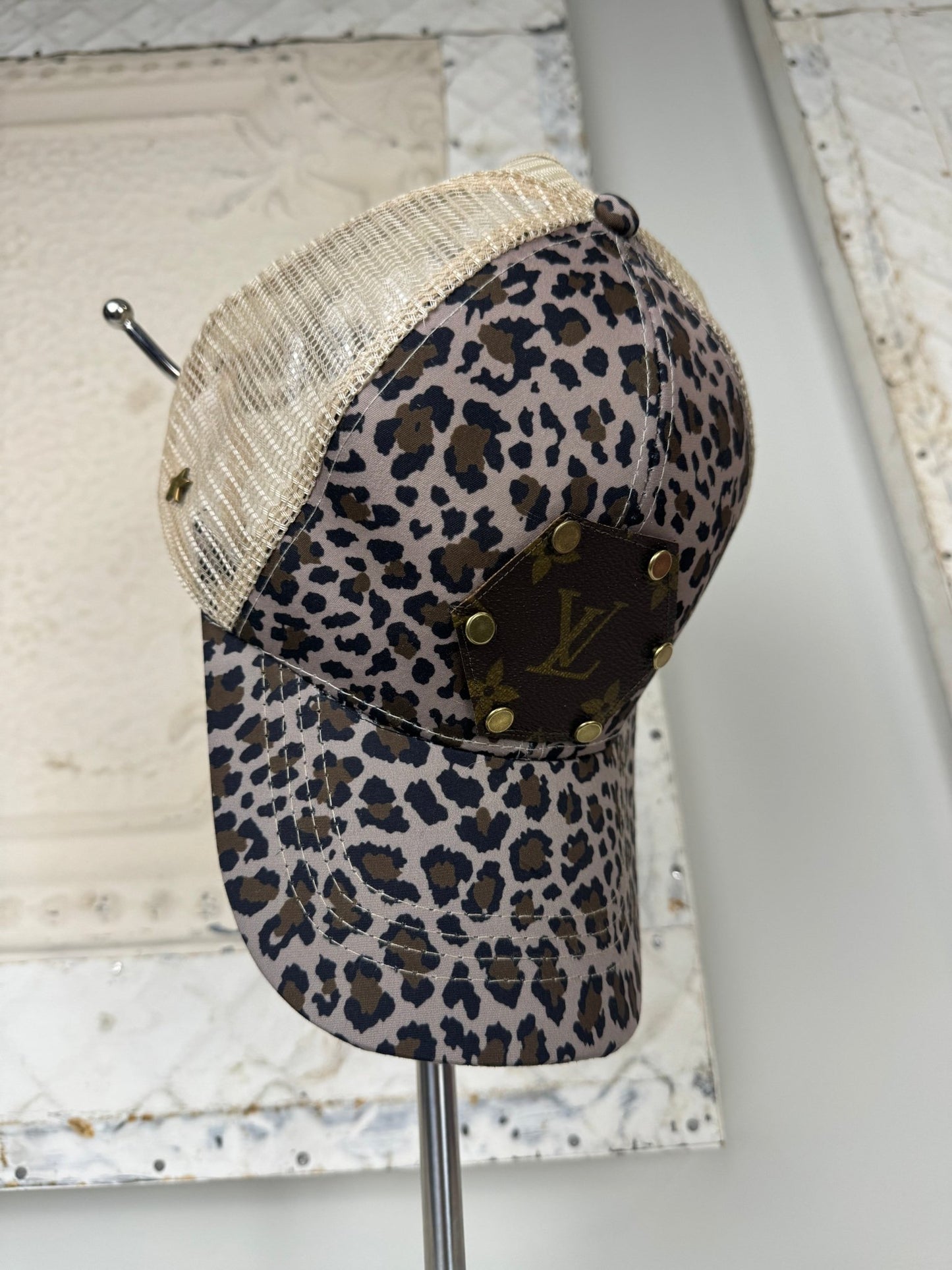 Trendy Tattered Collection: Breathable Leopard - Jagged Leather