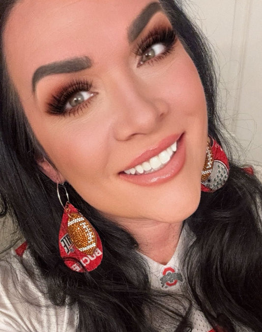 CUSTOMIZED EARRINGS - Jagged Leather Handmade Jewelry