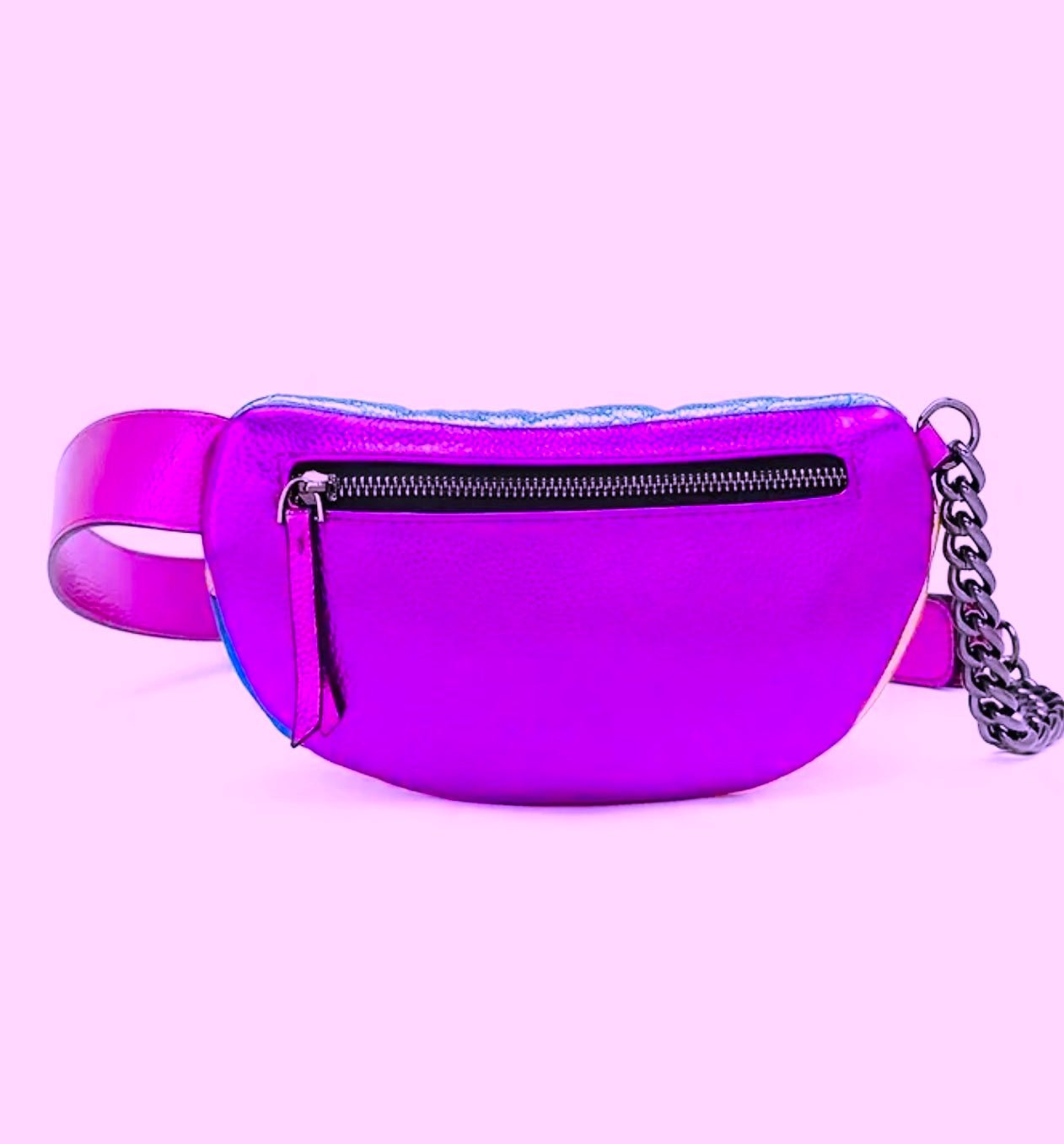 Prism Glow Bum Bag - Jagged Leather