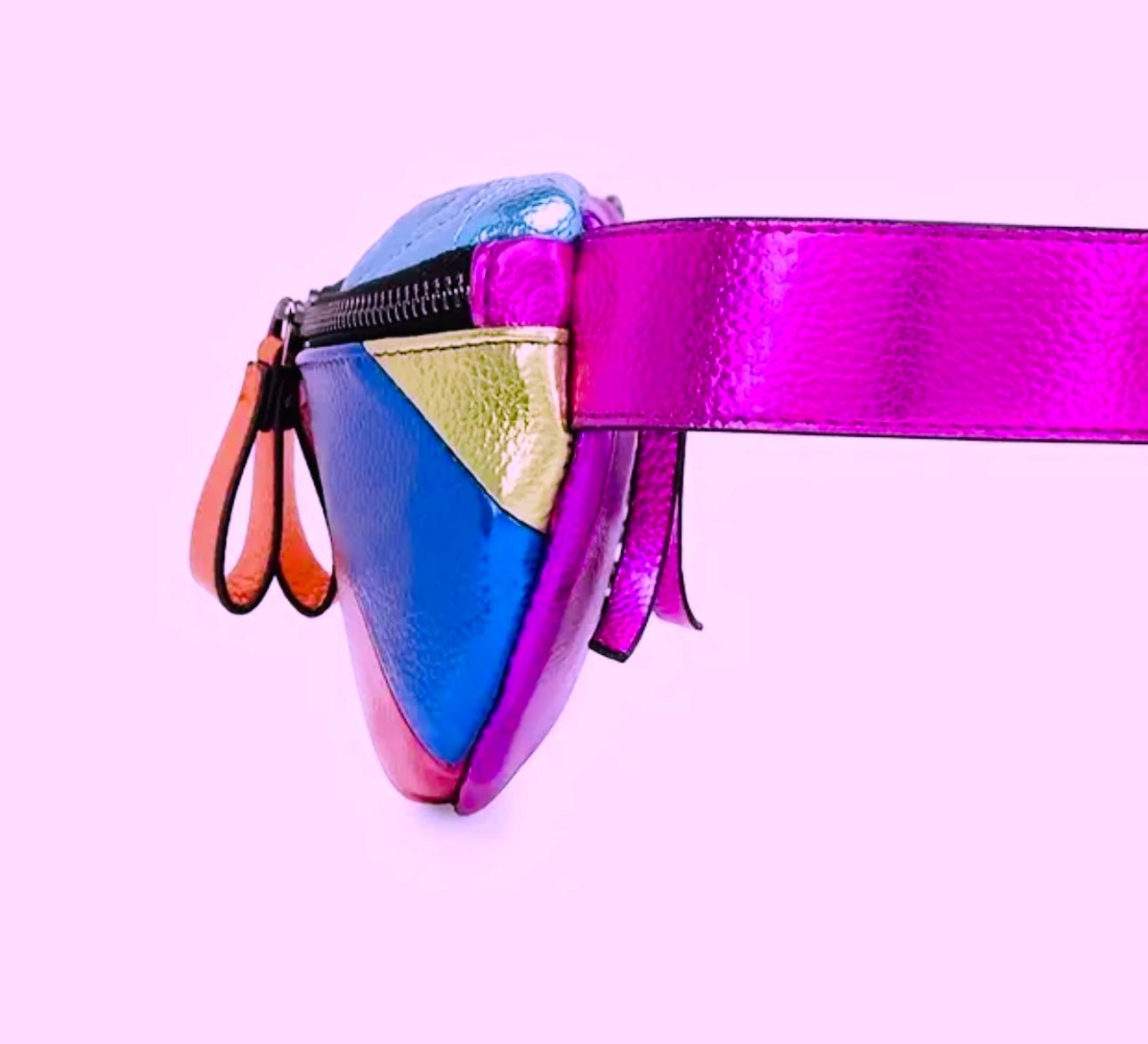 Prism Glow Bum Bag - Jagged Leather