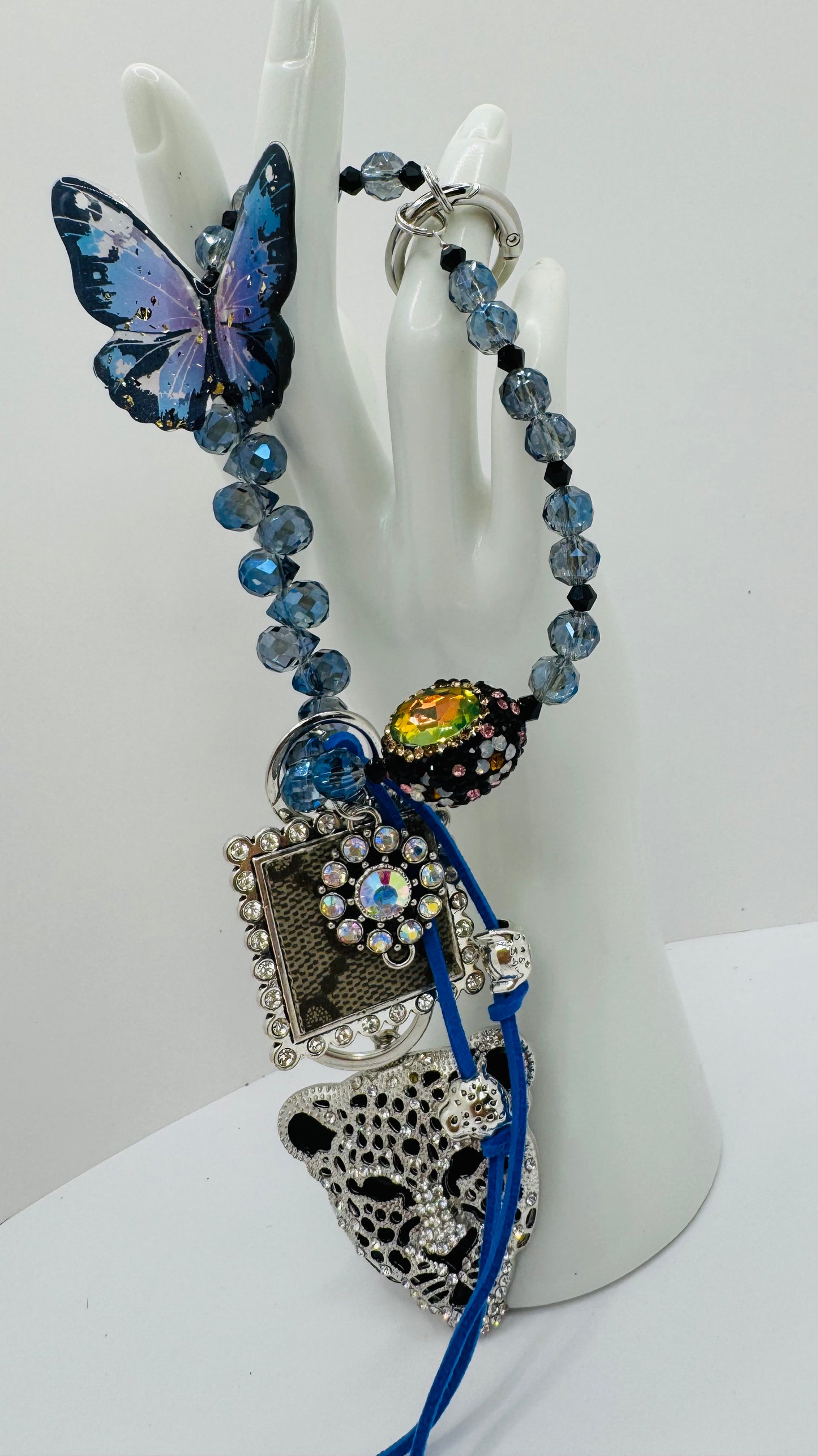 Blue Butterfly Key Chain