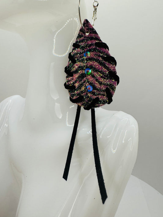 Purple Wild Shine Earrings