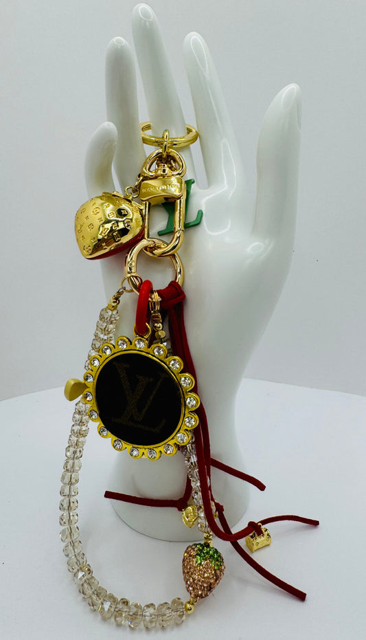 Red Strawberry Designer Key Chain